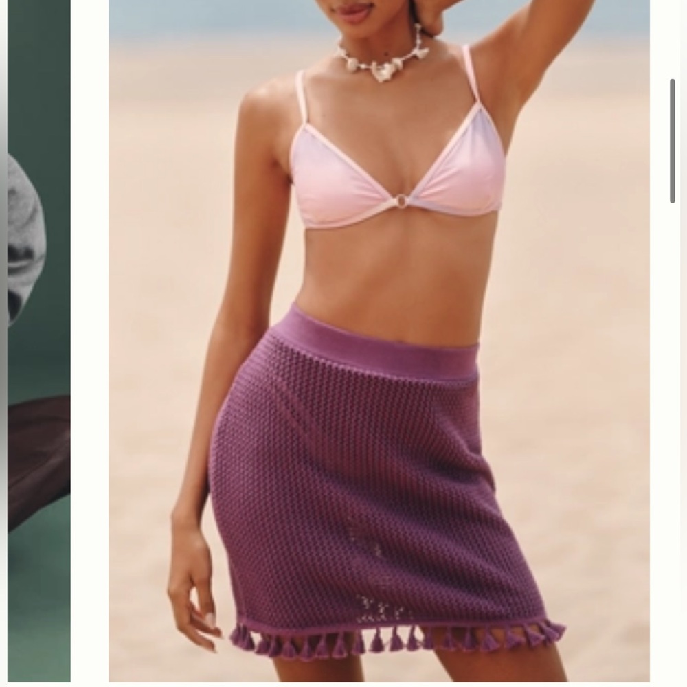 Celandine Crochet Tassel Cover Up Skirt